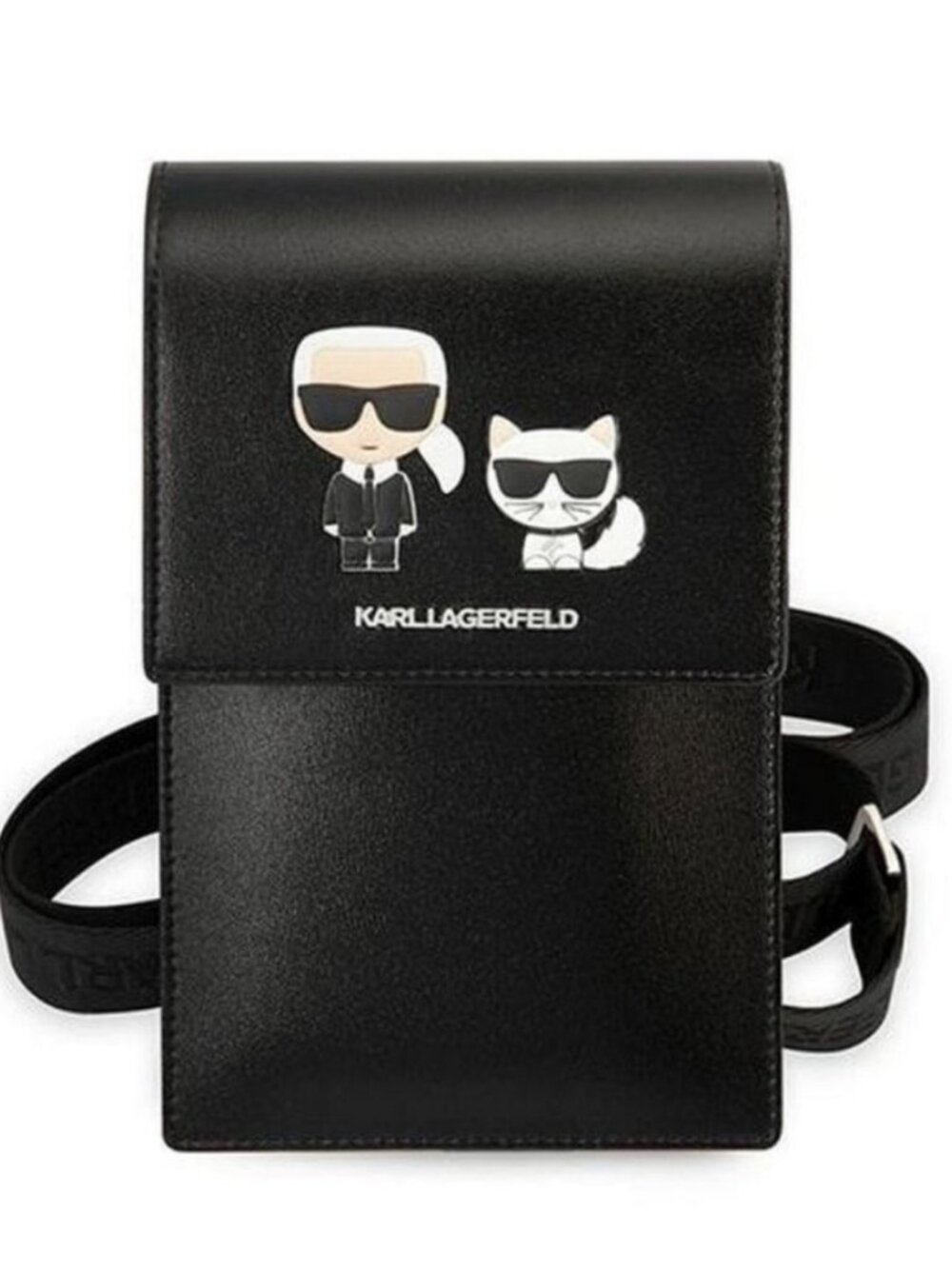 KARL LAGERFELD Wallet Crossbody Bag - BLACK- NEW!